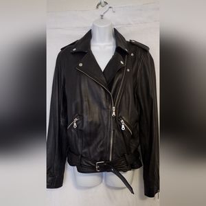 Lucky Brand Leather Women's Jacket - Size L